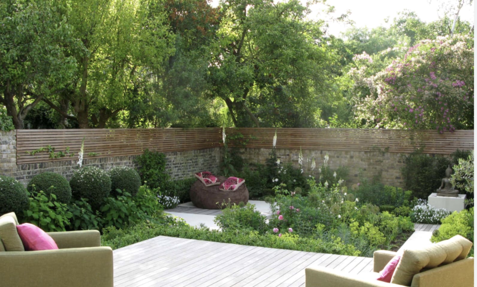 Backyard perfect for pets and people, designed by brick&batten.
